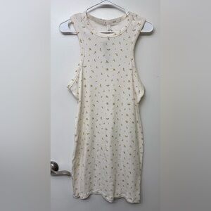 NWT SKIMS Cotton Rib Tank Dress Marigold Rosebud | Women’s Fitted Midi